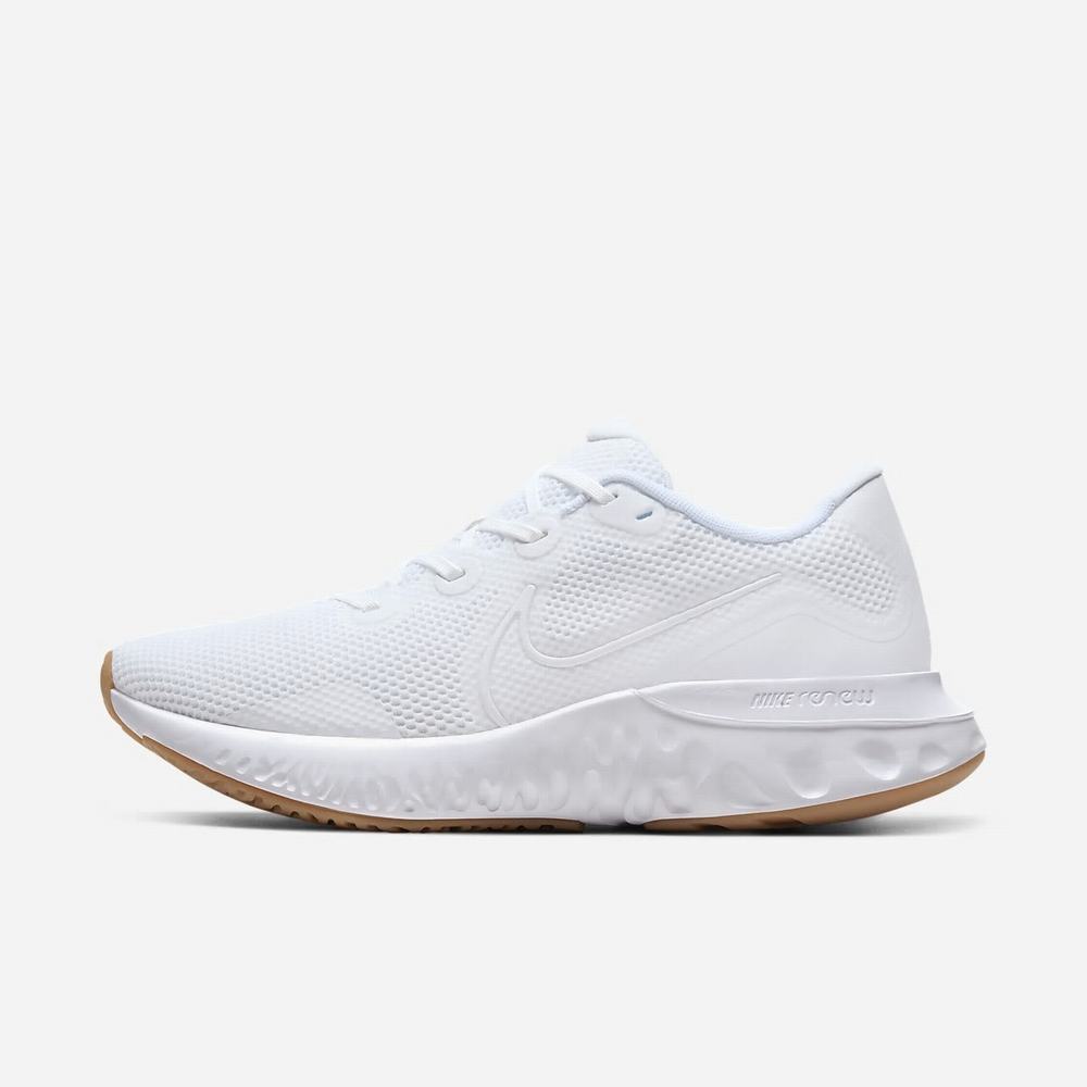 Chaussure De Running Nike Renew Run Blanche 9057-312 White/Gum Light Brown/White Homme | IIS-39449058